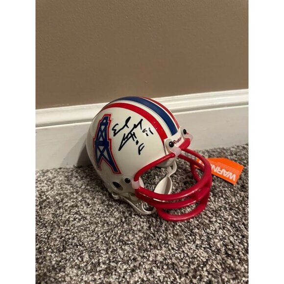 Riddell Other - Earl Campbell signed HOF 91 autographed Houston Oilers VSR4 Mini Helmet Beckett